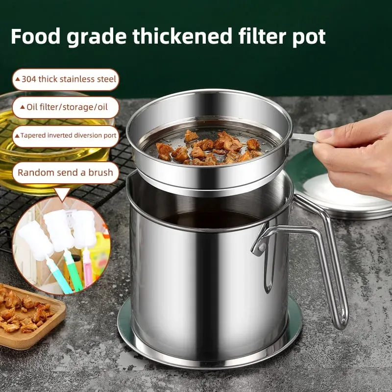 Stainless Steel Oil Filter Pot-Buy 2 Free Shipping
